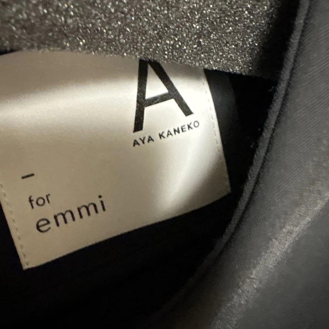 金子綾さん×emmiブラック ロングワンピース 長袖