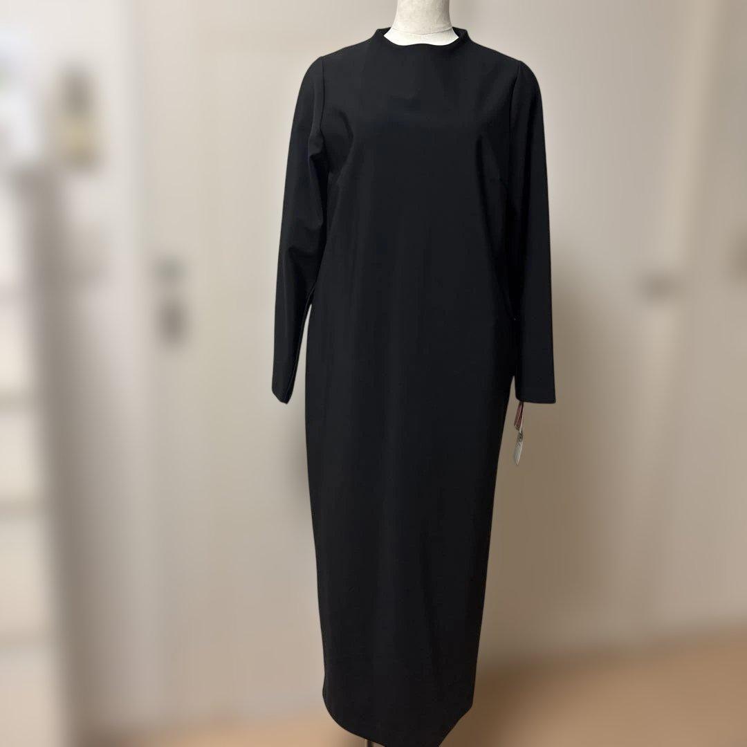 金子綾さん×emmiブラック ロングワンピース 長袖
