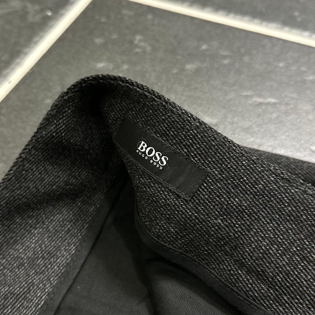 90s HUGO BOSS【ウールギャバジン　ストレートスラックス　レア】