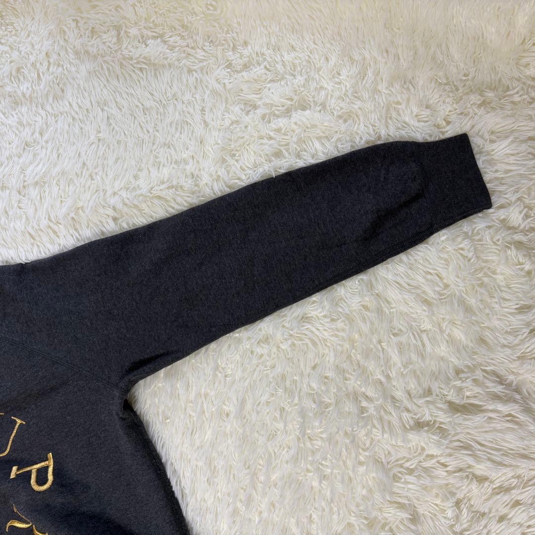 【希少デザイン】SUPREME☆刺繍サークルロゴスウェット グレー 裏起毛 M