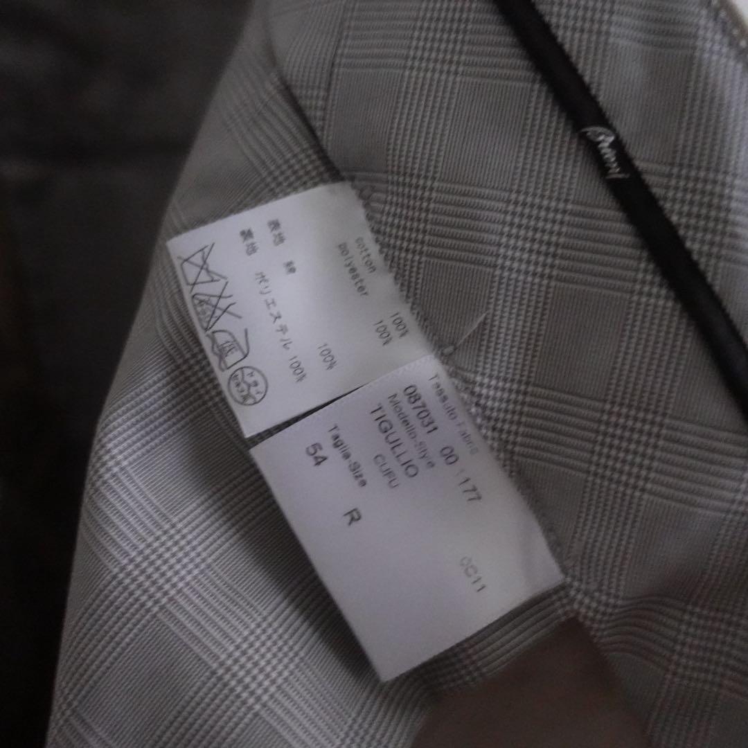 【イタリア製】Brioni コットンギャバジン　カーキ　トラウザーズ