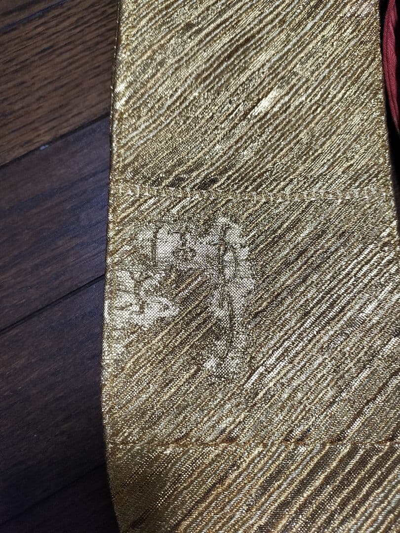 着物リメイク　振袖　草花文　ロングワンピース