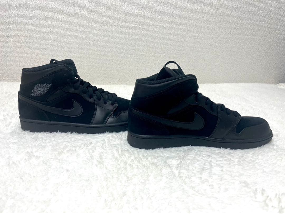 ナイキ エアジョーダン 1 トリプルブラック MID 28cm
