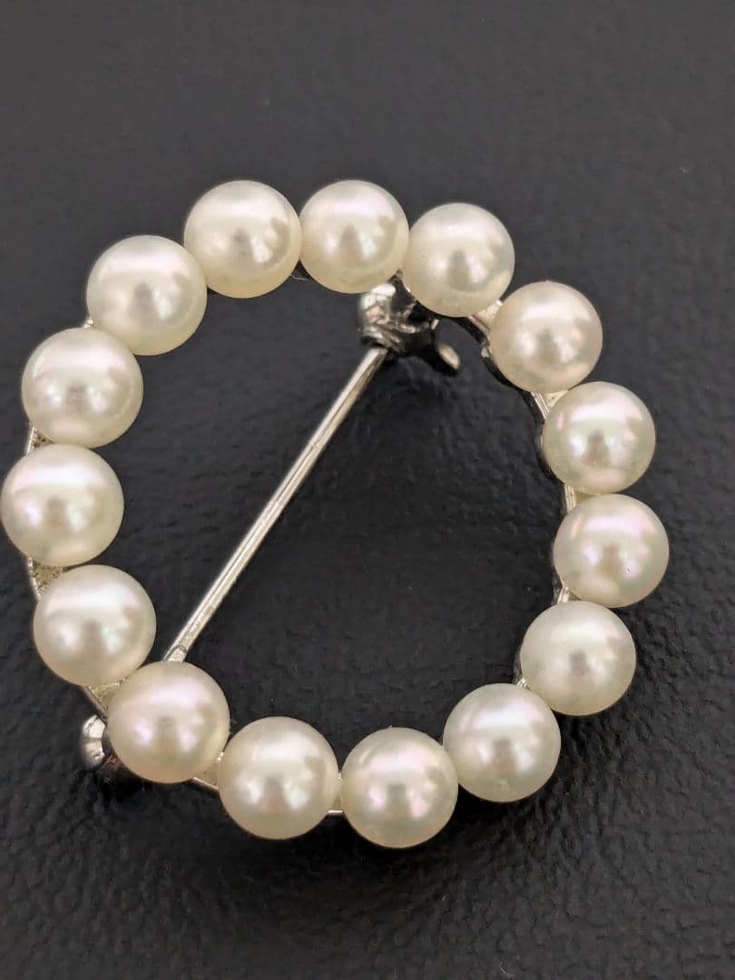 み*＠様 MIKIMOTO　パールブローチ　サークル　SILVER
