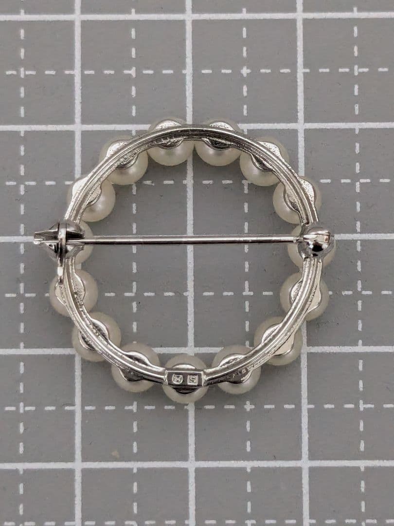 み*＠様 MIKIMOTO　パールブローチ　サークル　SILVER