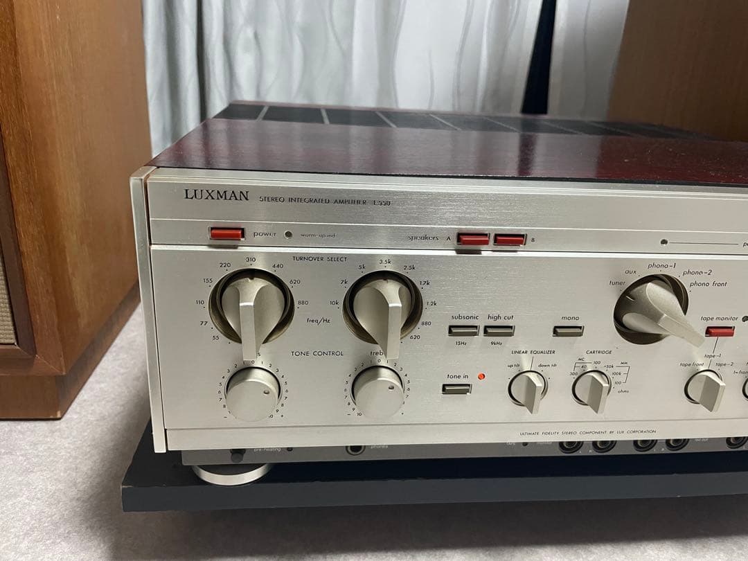 LUXMAN L-550プリメインアンプ 動作確認済み