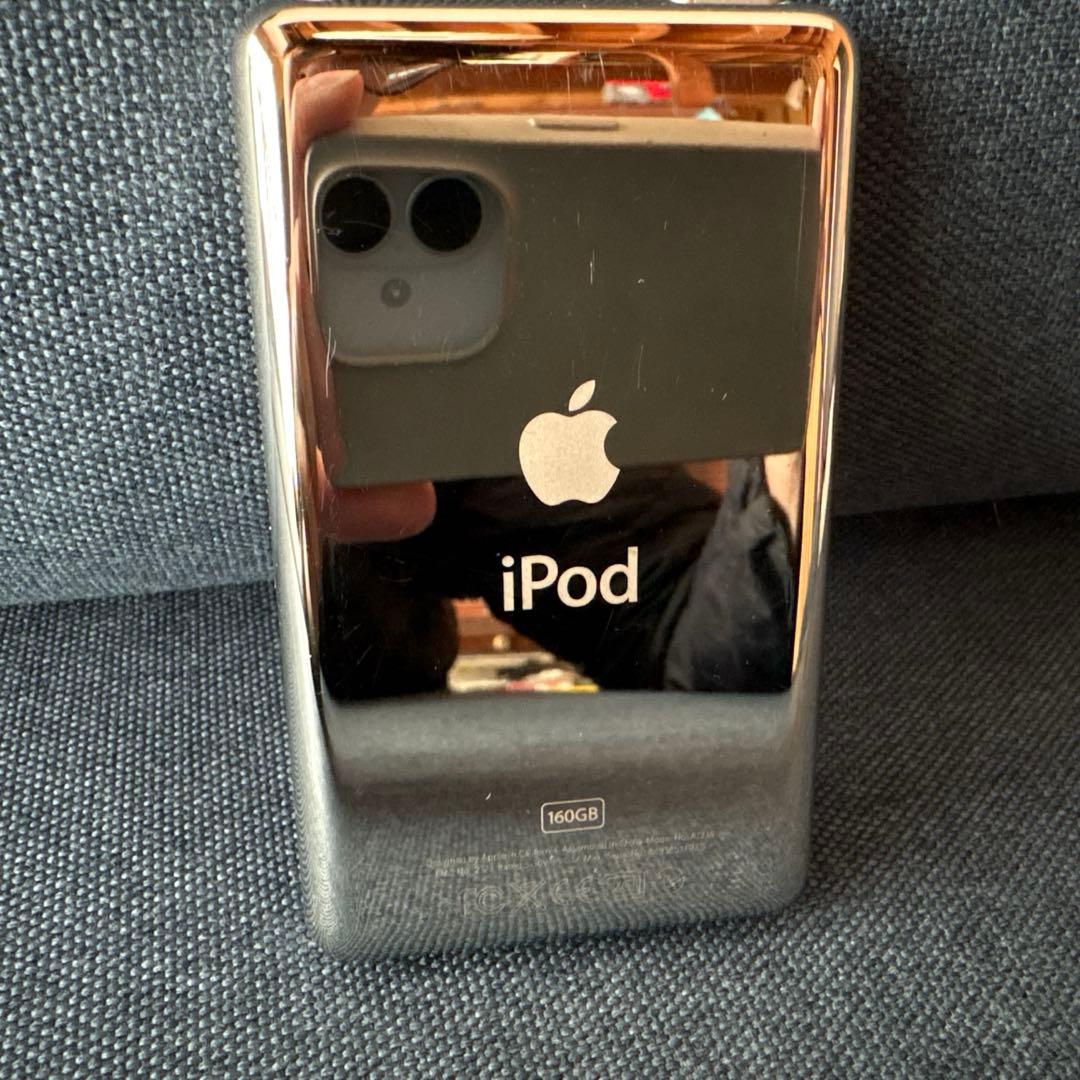 アイポッドクラシック　160GB　ジャンク　シルバー