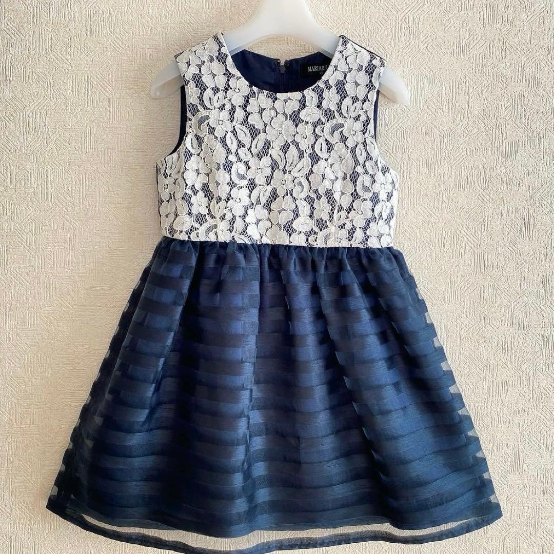 清楚!!ネイビー＊120 入学 卒園 ⋈女の子 フォーマル ランドセル