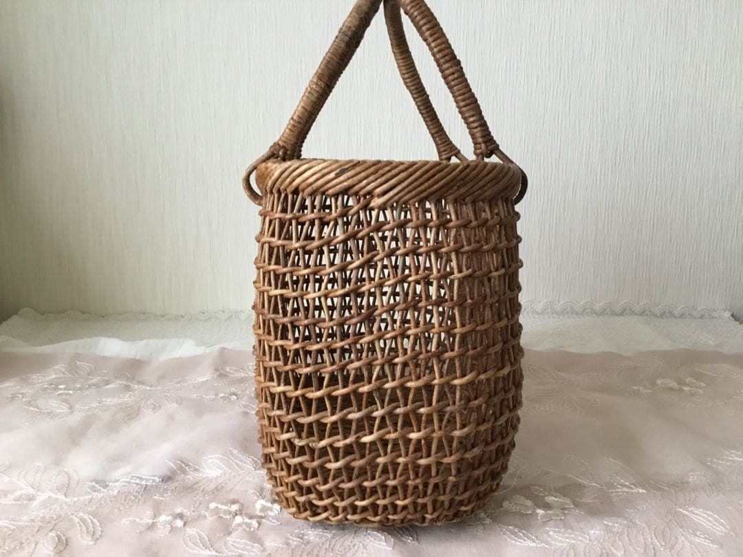 素敵！あけびこだし編み籠バッグ