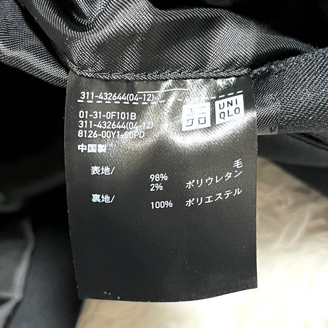 ✨極美品✨UNIQLO+J ビジネススーツ ブラック セットアップ 2ボタン 黒