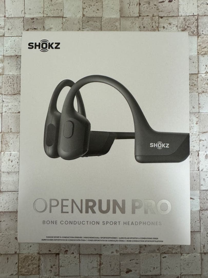 SHOKZ OPENRUN PRO 骨伝導イヤホン ブラック　未使用