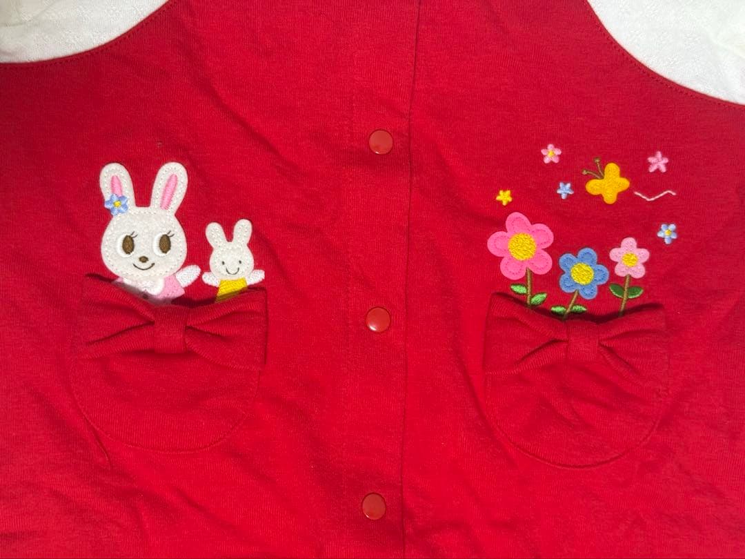 MIKIHOUSミキハウス ベビー服 ロンパース 70cm うさぎ 美品 タグ付