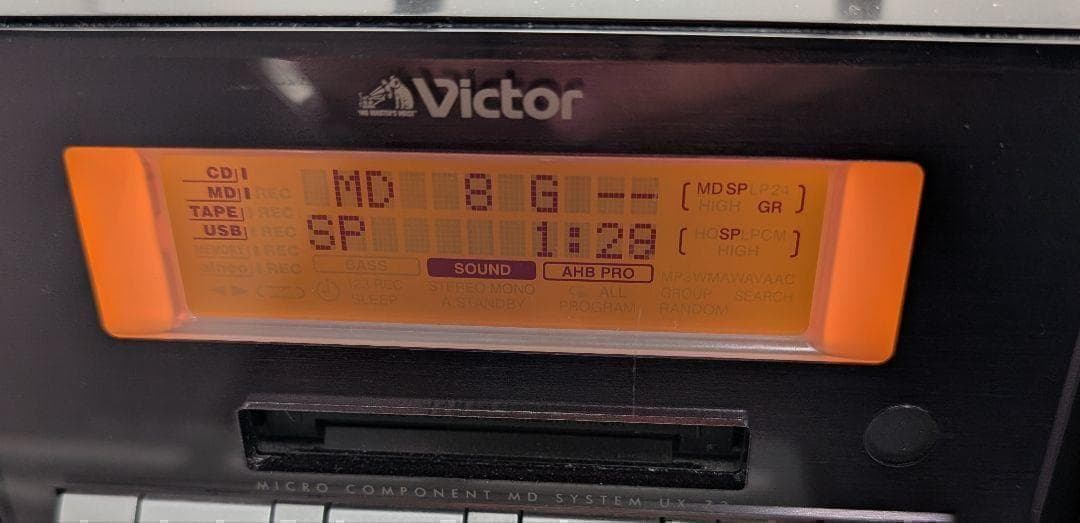 ビクター マイクロコンポーネント MDシステム CA-UXZ2-B