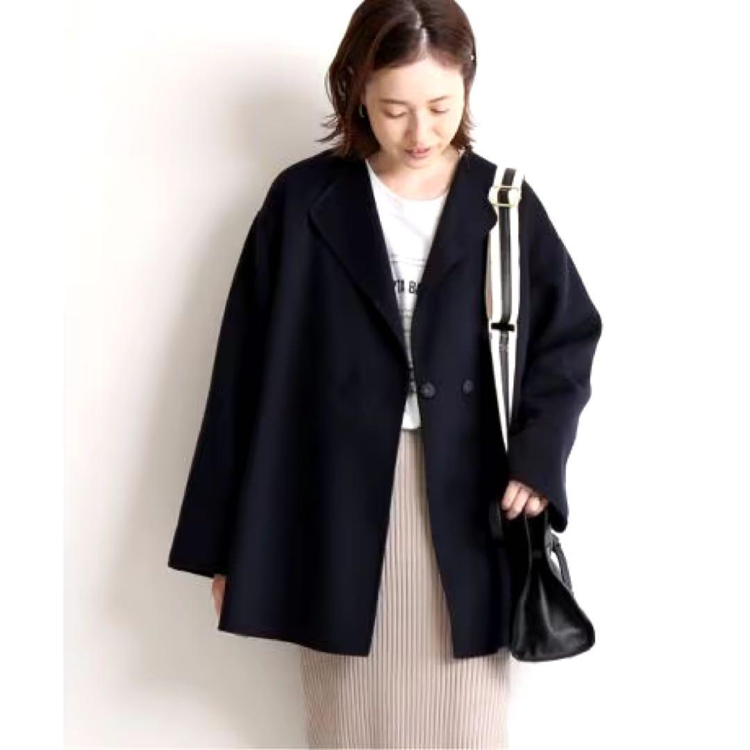 【SLOBE IENA】HAMILTON ダブルフェイスウールショートコート