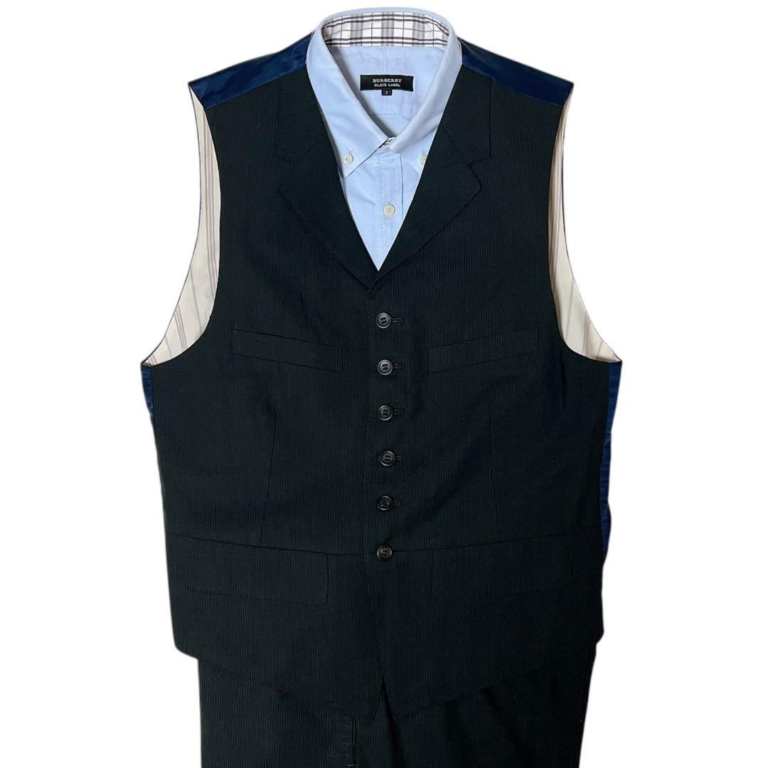 ポールスミスコレクション 3ピース スーツセットアップ L ストライプ ブラック