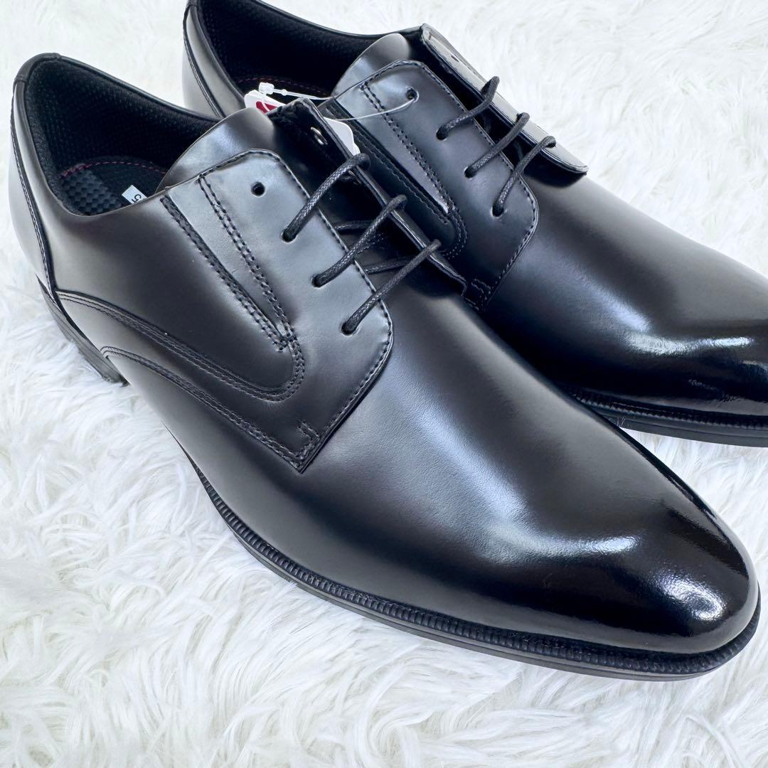 【新品タグ付】テクシーリュクス ビジネスシューズ 25.5 プレーントゥ 黒