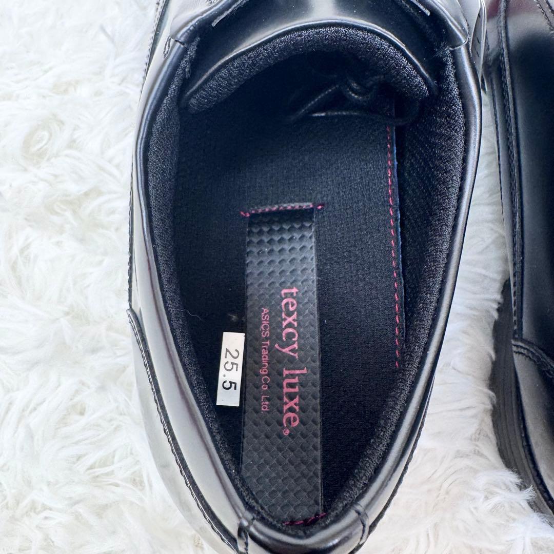 【新品タグ付】テクシーリュクス ビジネスシューズ 25.5 プレーントゥ 黒