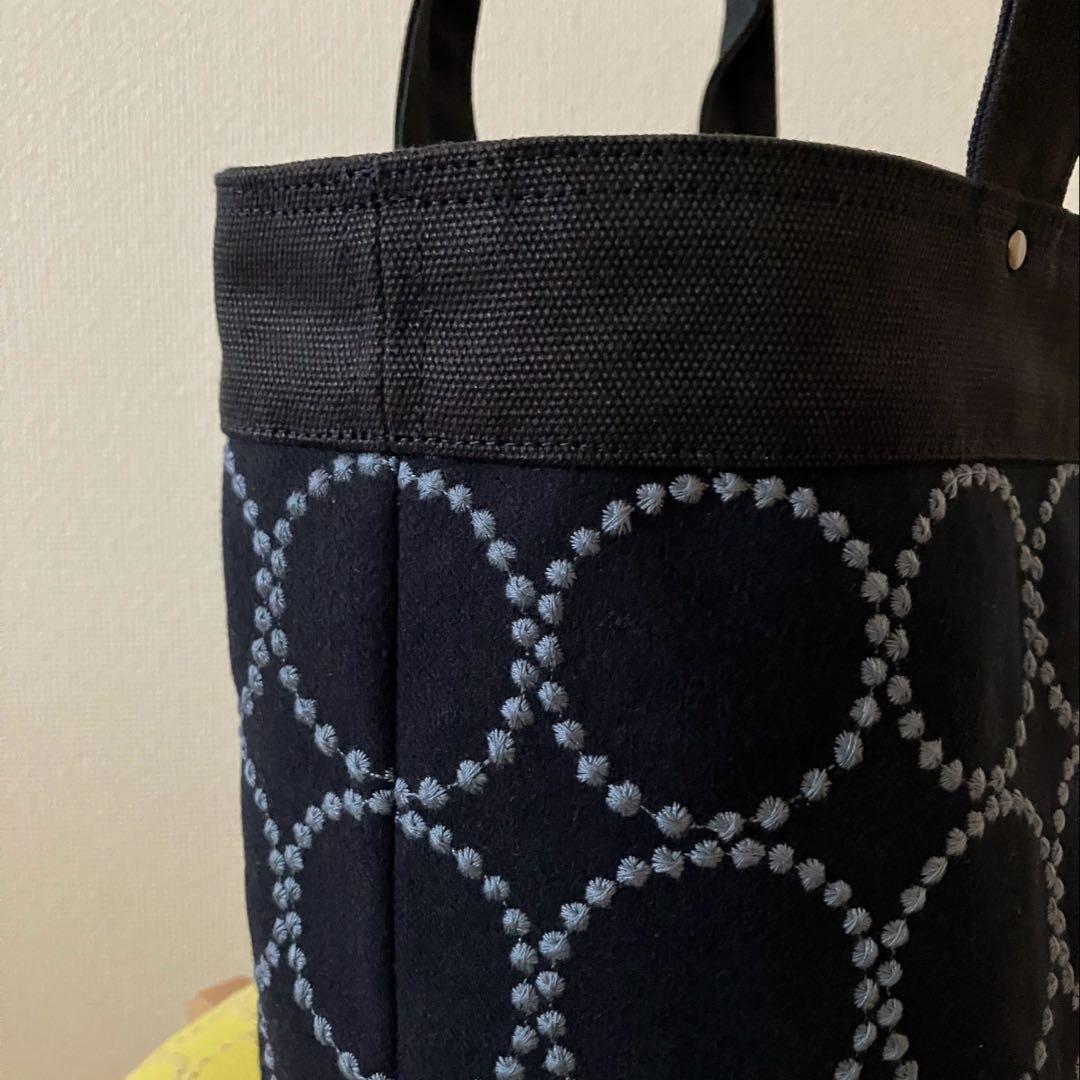 トートバッグ　dopタンバリン　インディゴ