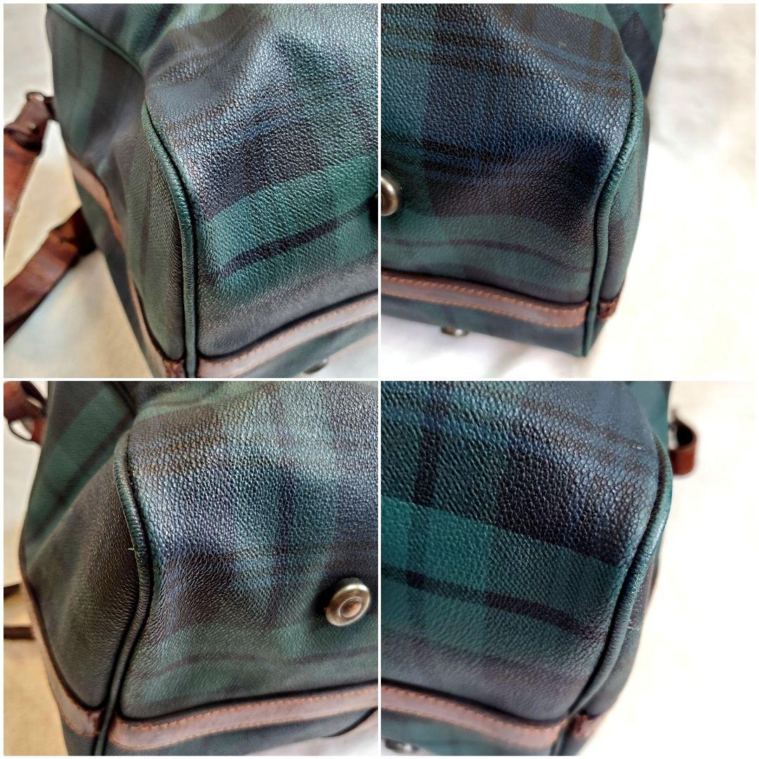 ポロラルフローレン　ボストンバッグ　2way ブラックウォッチ