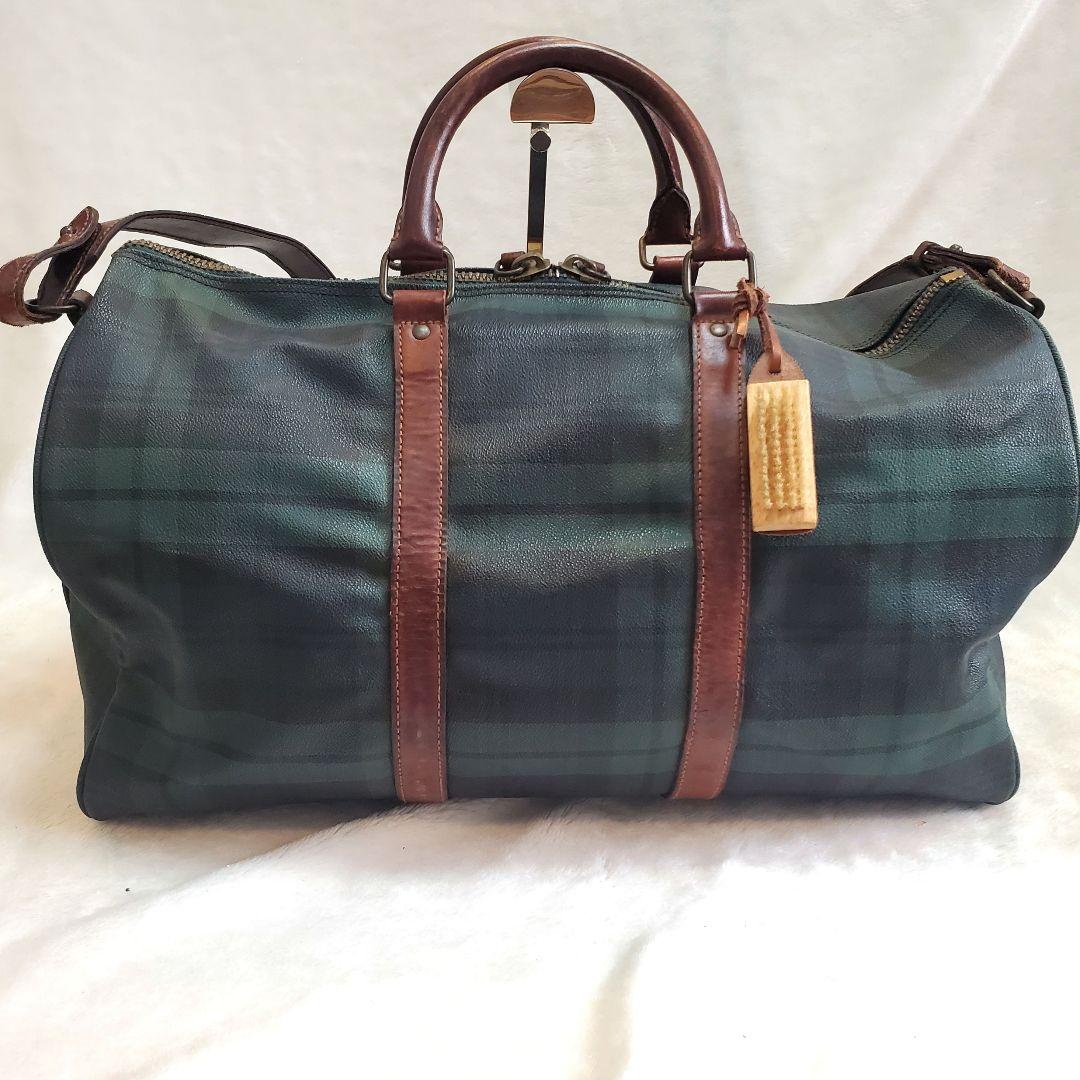 ポロラルフローレン　ボストンバッグ　2way ブラックウォッチ