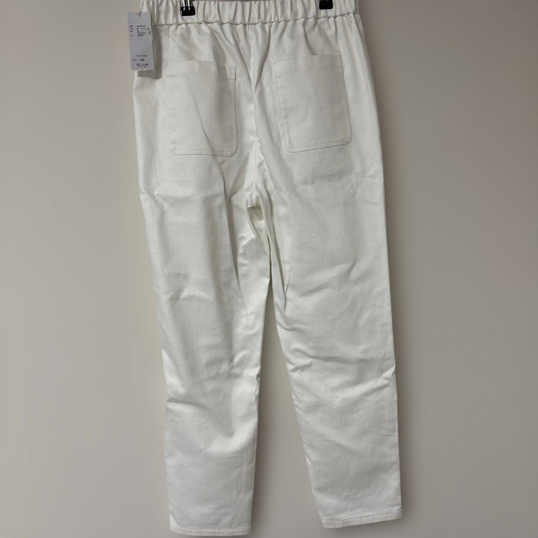 新品.タグ付き.blancvert.チノパンツ.テーパードパンツ.38.ホワイト