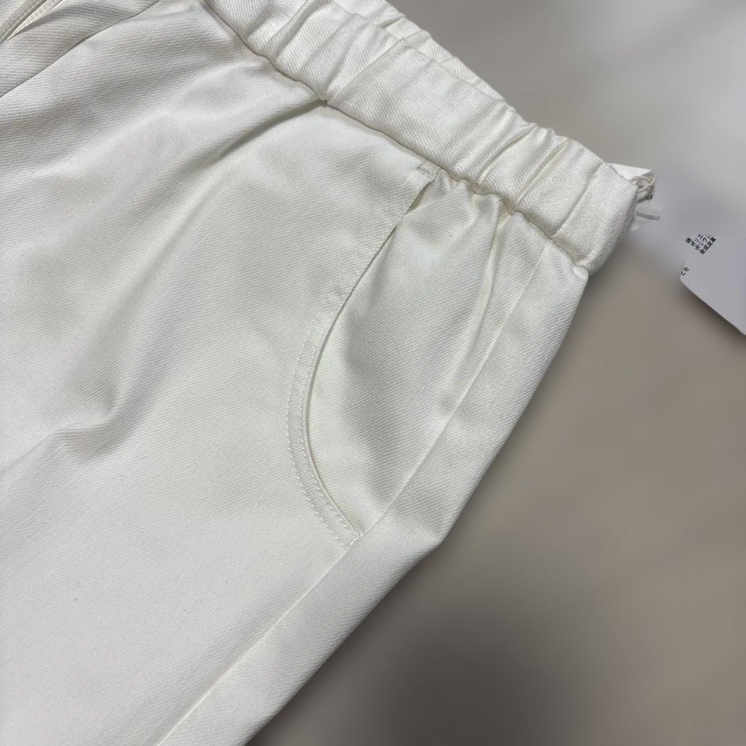 新品.タグ付き.blancvert.チノパンツ.テーパードパンツ.38.ホワイト