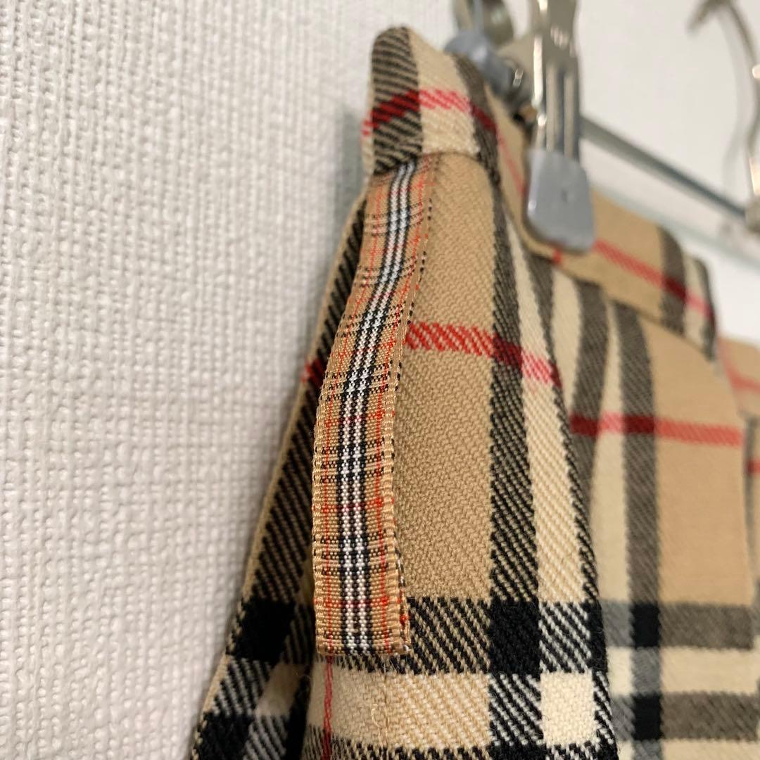 BURBERRY BLUE LABEL ノバチェック 巻きスカート 38 ウール