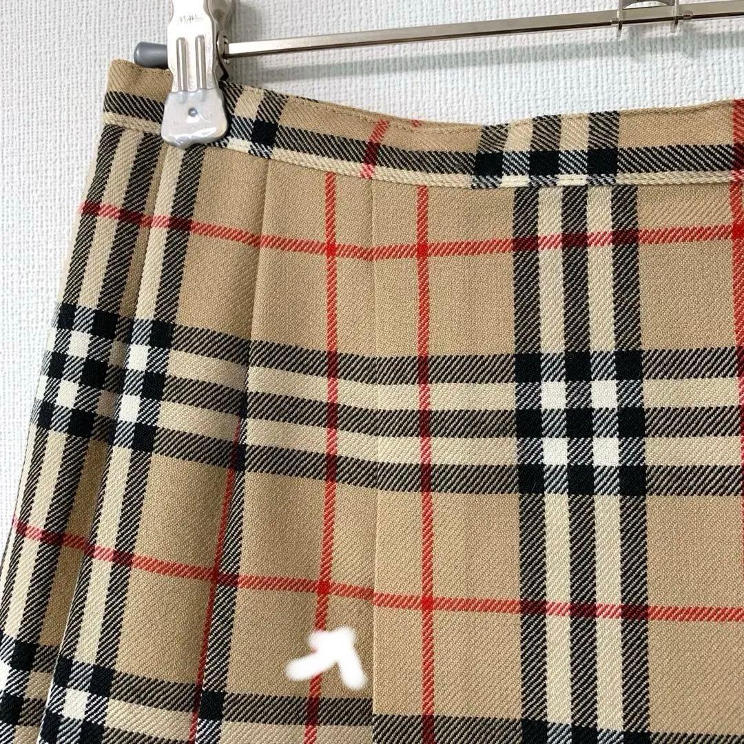 BURBERRY BLUE LABEL ノバチェック 巻きスカート 38 ウール