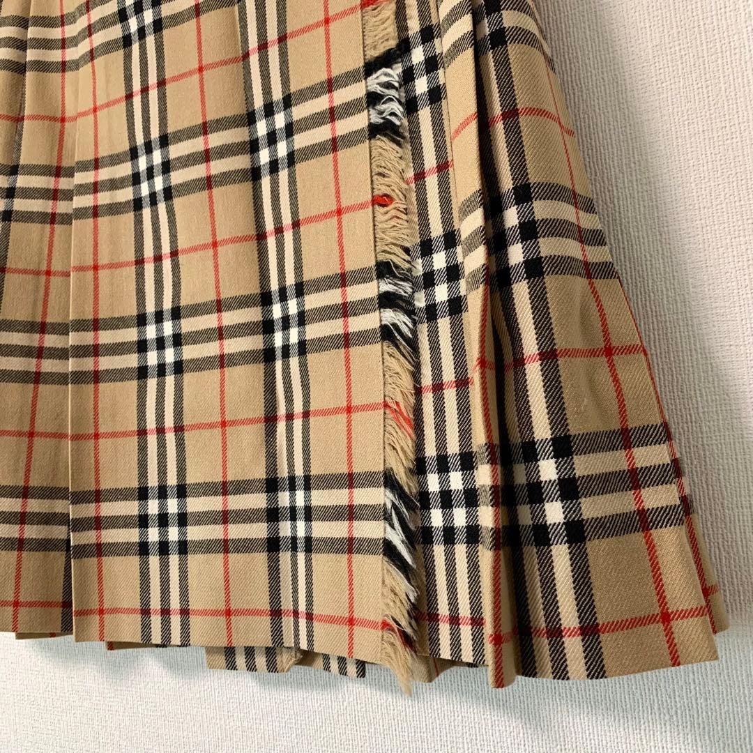 BURBERRY BLUE LABEL ノバチェック 巻きスカート 38 ウール