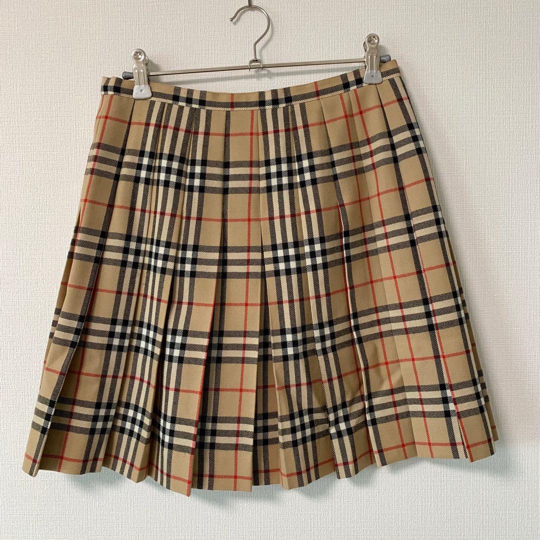 BURBERRY BLUE LABEL ノバチェック 巻きスカート 38 ウール