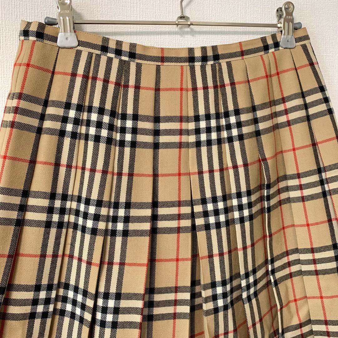 BURBERRY BLUE LABEL ノバチェック 巻きスカート 38 ウール
