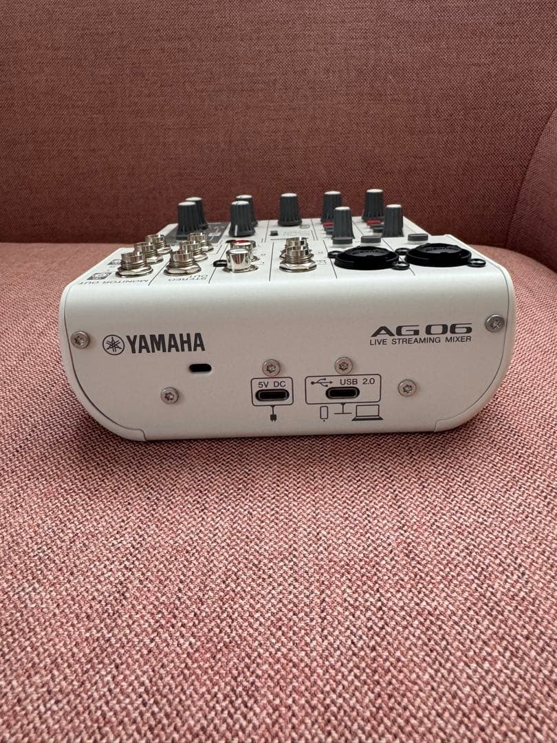 【YAMAHA AG6 MK2】ヤマハオーディオインターフェイス【ホワイト】