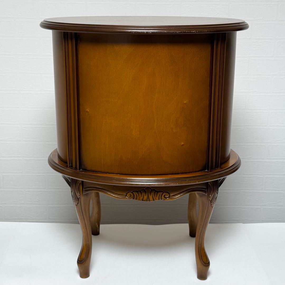 アンティークチェスト 猫脚 4段チェスト 木製 彫刻 ロココ調 サイドチェスト