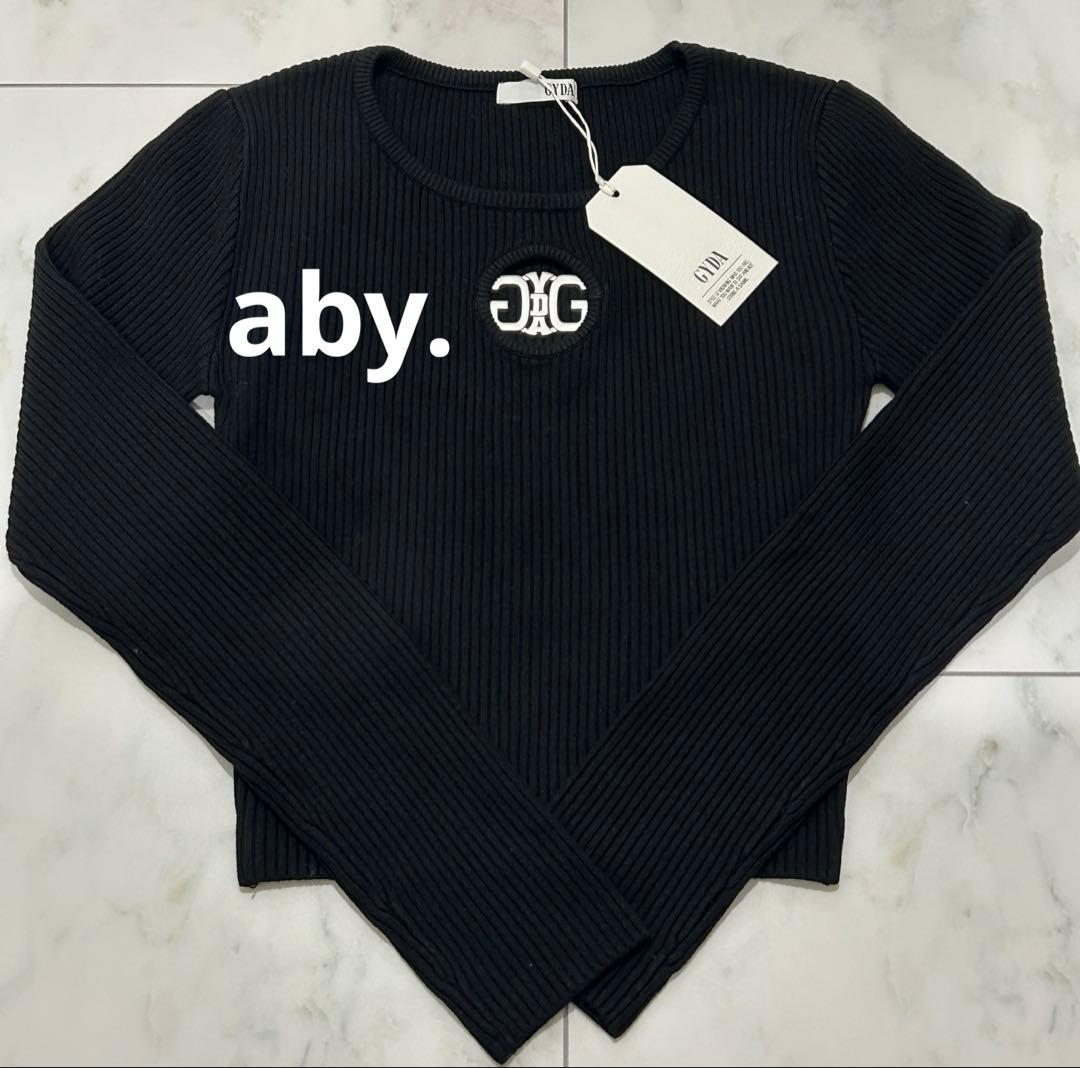 GYDA Symmetry GYDA MOLDクルーネックニットトップス