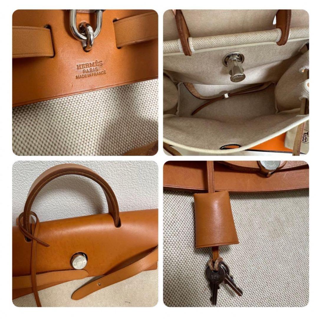 【限定値下】【正規品】エルメス HERMES ハンドバッグエールバッグキャンバス