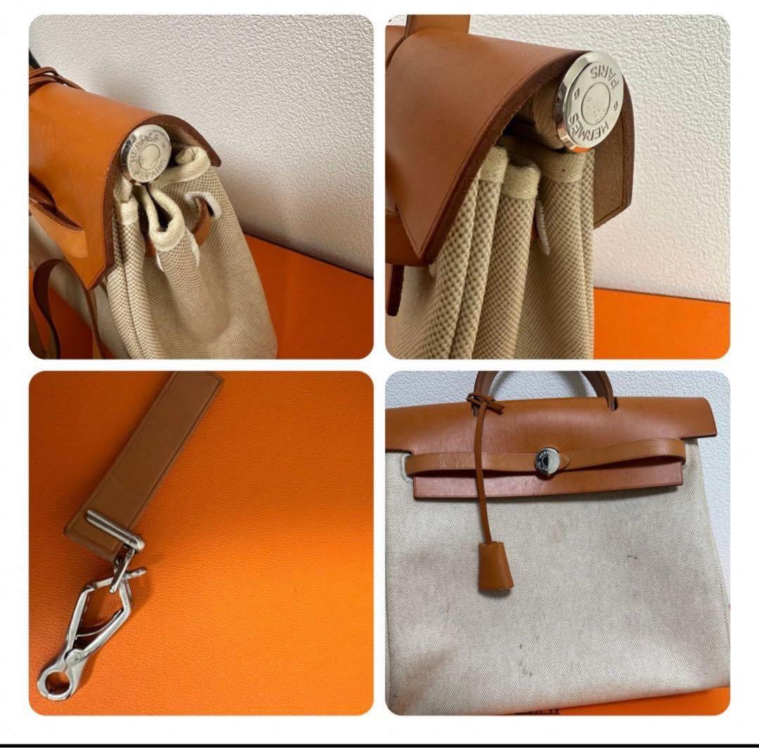 【限定値下】【正規品】エルメス HERMES ハンドバッグエールバッグキャンバス