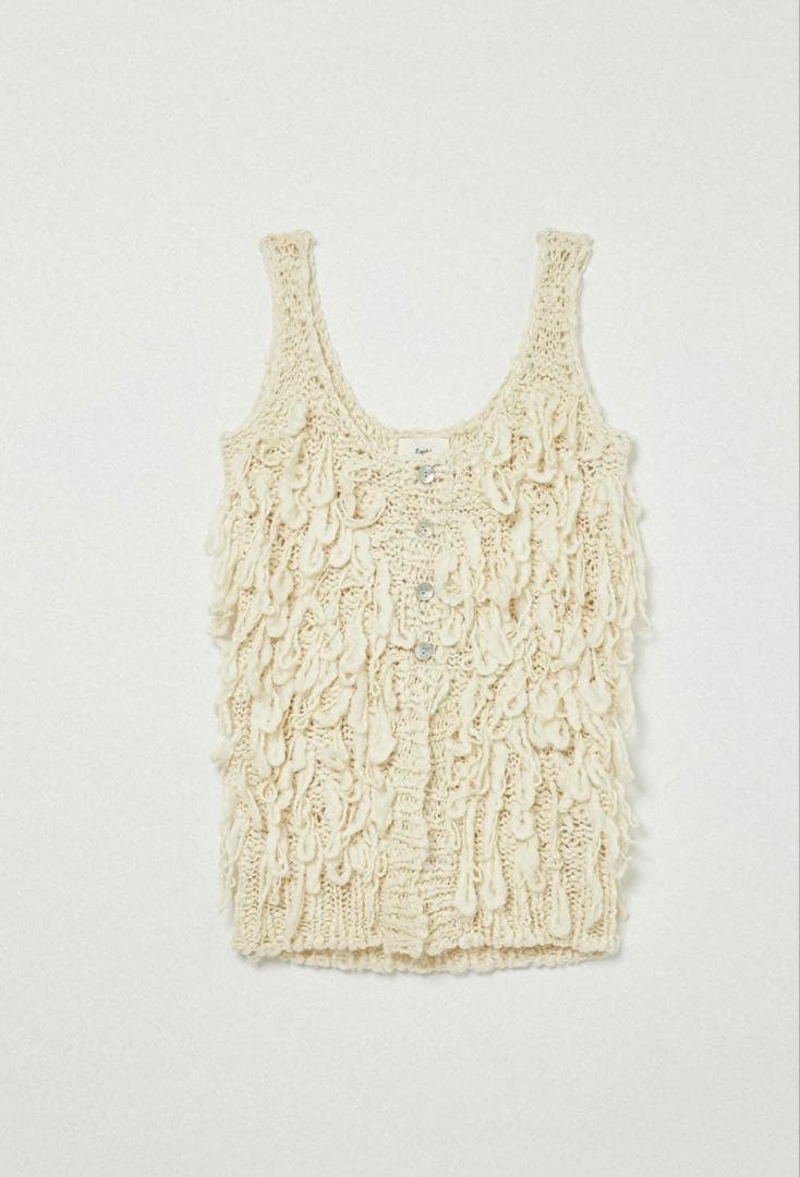 新品タグ付き　EAPHI FRINGE KNIT VEST