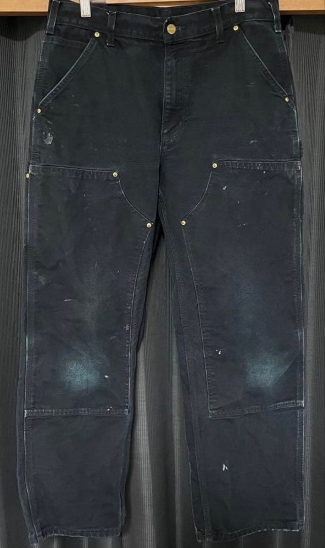 Carhartt ブラック カーゴパンツ　USA製　HELMETS