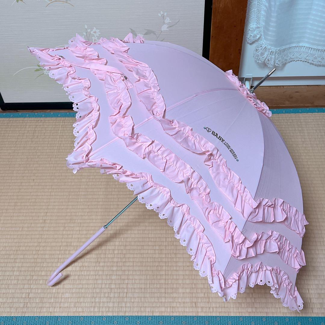 【希少廃盤】♡BABY♡フリルいーっぱいアンブレラ♡ピンク♡