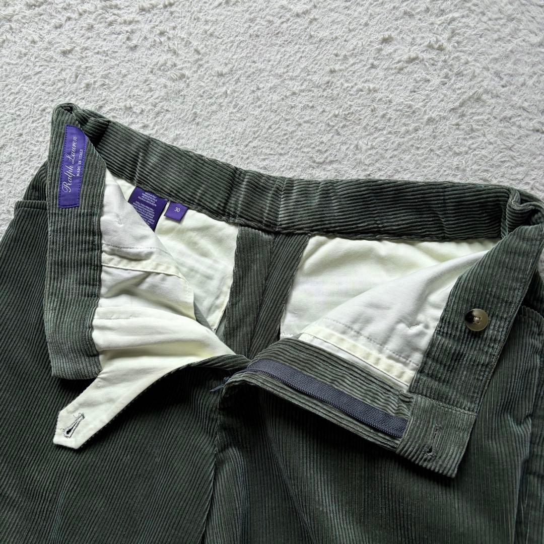 未使用品✨ラルフローレンパープルレーベル コーデュロイパンツ グリーン系 最高級