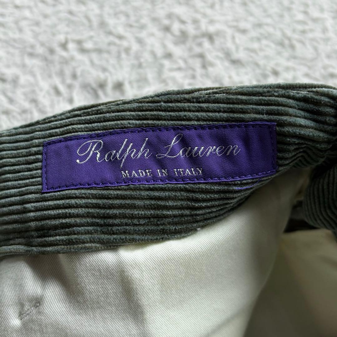未使用品✨ラルフローレンパープルレーベル コーデュロイパンツ グリーン系 最高級