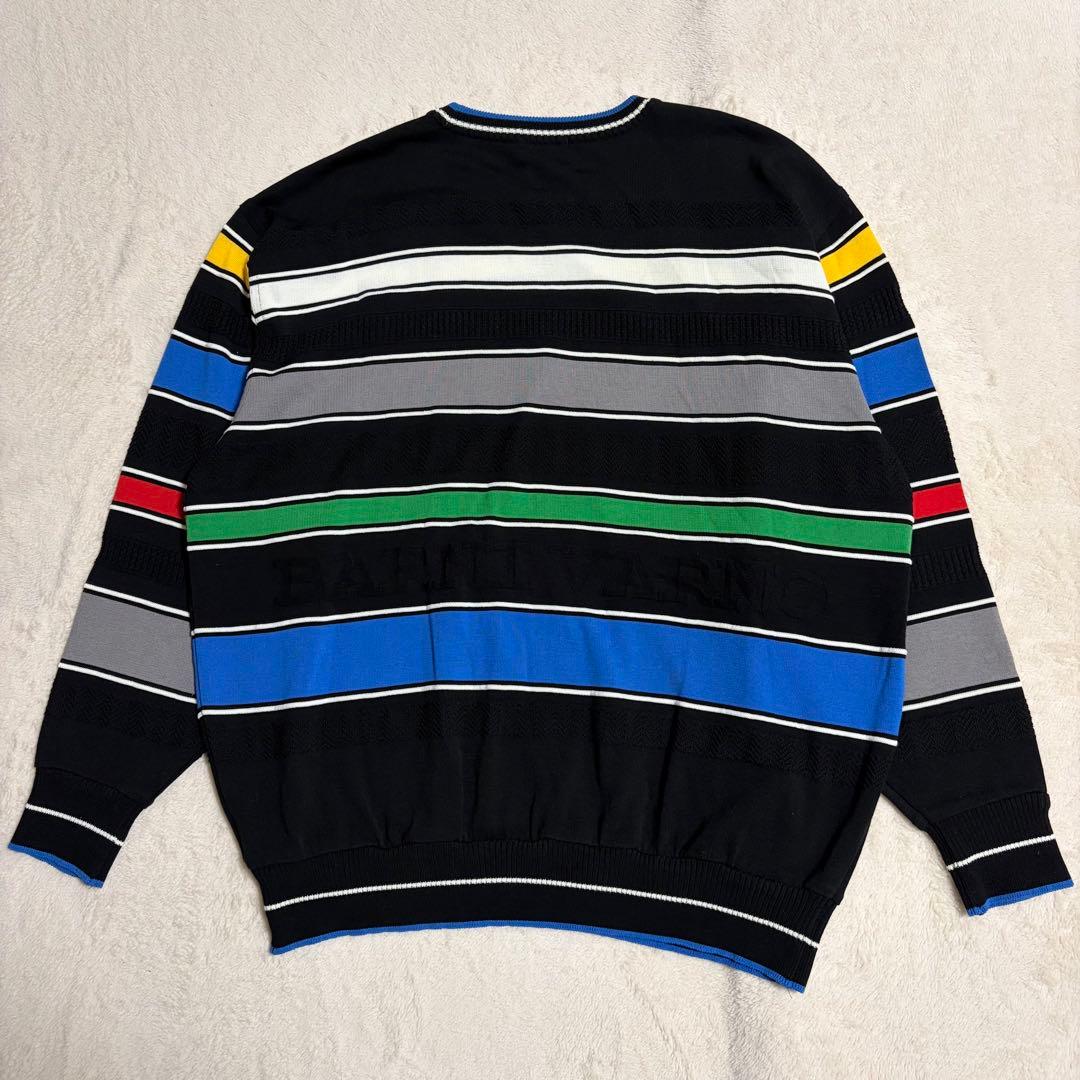 【美品】BARNI VARNO バーニヴァーノニット ボーダー ワッペン 日本製