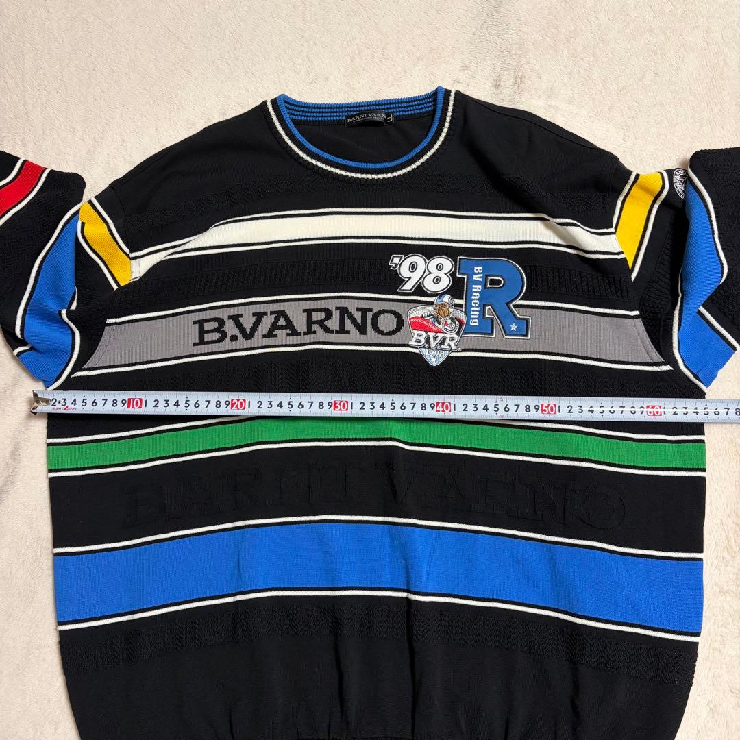 【美品】BARNI VARNO バーニヴァーノニット ボーダー ワッペン 日本製