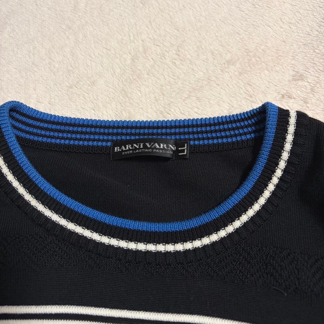 【美品】BARNI VARNO バーニヴァーノニット ボーダー ワッペン 日本製