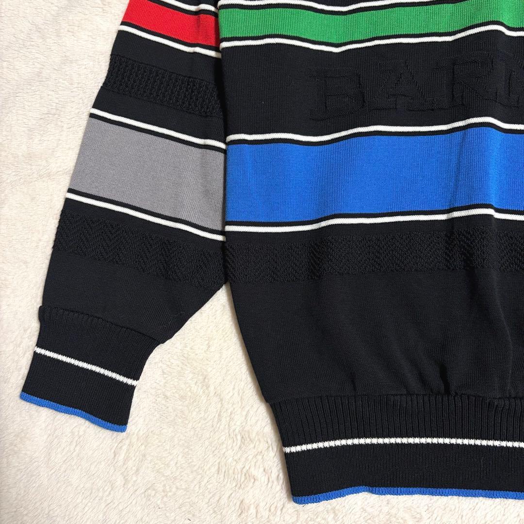 【美品】BARNI VARNO バーニヴァーノニット ボーダー ワッペン 日本製