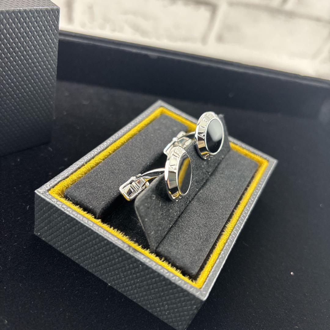 希少✨未使用　ダンヒル シルバー カフス オニキス SILVER925 箱付き