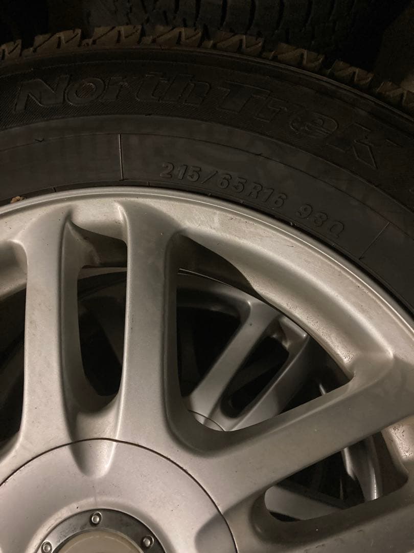 スタッドレスタイヤ　215/65r16 タイヤ・ホイール4本セット 中古