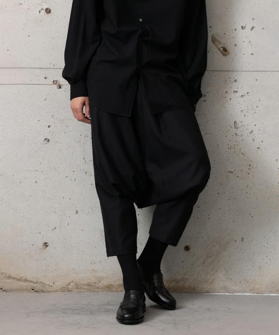 MB LIMITED ハイエンド尾州ウール サルエルパンツ サイズ L