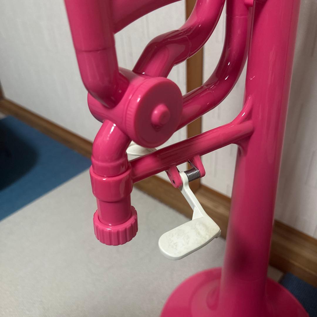 W*d様 トロンボーン プラスチック ピンク＋ケース、オイル 値下げ可能