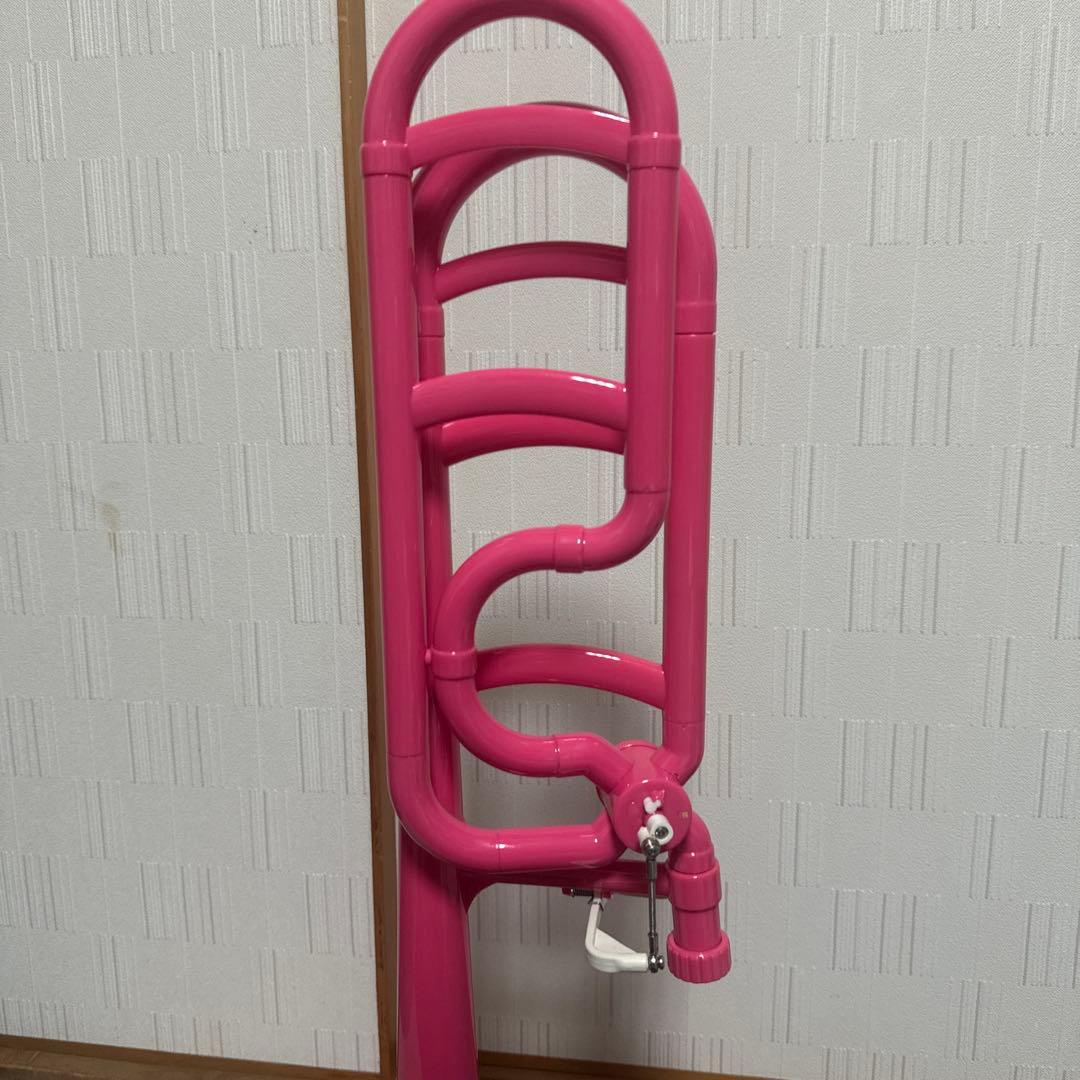 W*d様 トロンボーン プラスチック ピンク＋ケース、オイル 値下げ可能